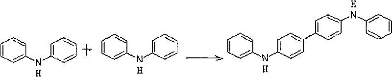 Triarylamine hole transport material and preparation method thereof