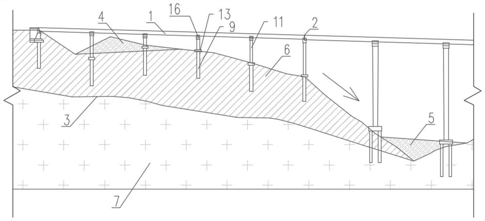 Method for treating overall deviation disease of bridge caused by landslide mass