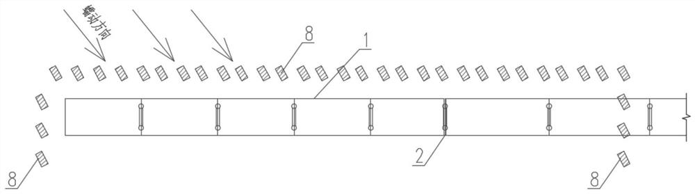 Method for treating overall deviation disease of bridge caused by landslide mass