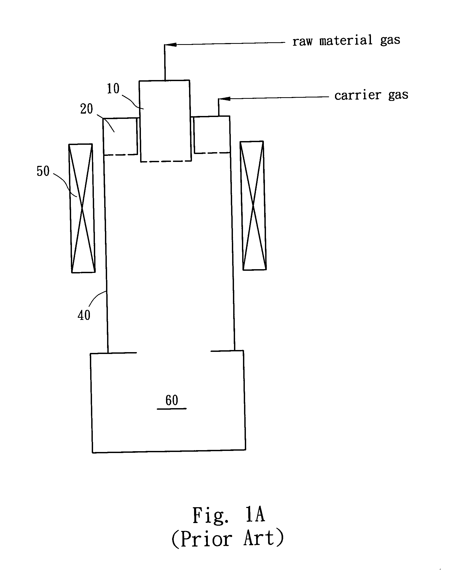 Reaction apparatus for producing vapor-grown carbon fibers and continuous production system therefor