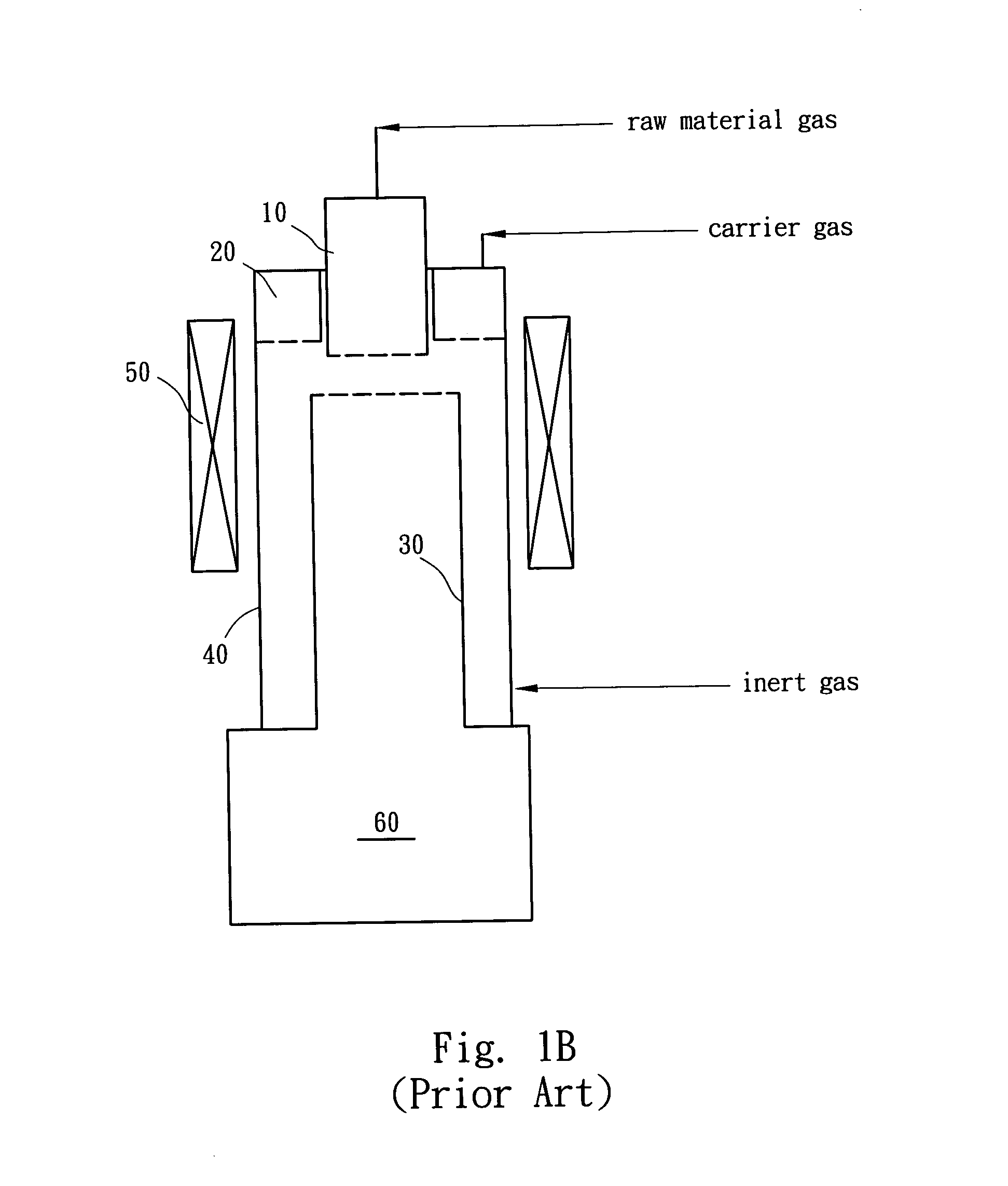 Reaction apparatus for producing vapor-grown carbon fibers and continuous production system therefor