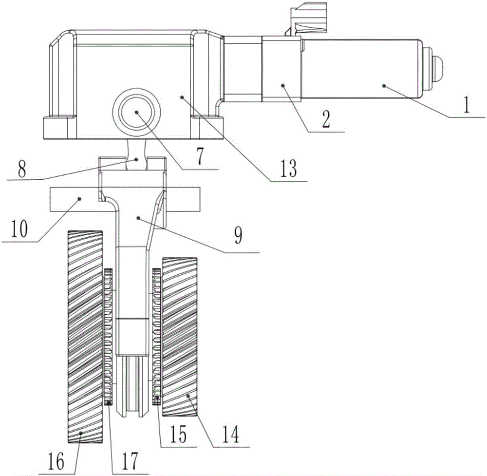 Automatic synchronous gear shifting system and electric automobile