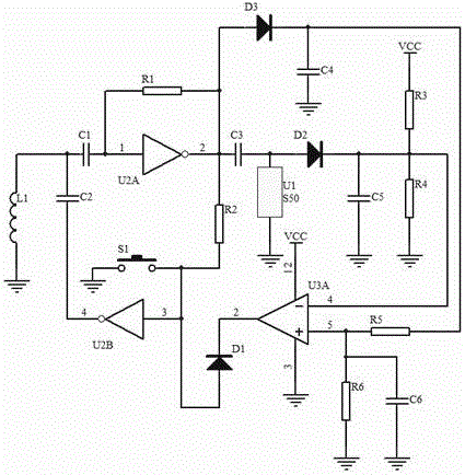 IC card signal amplifying circuit and IC card adopting circuit