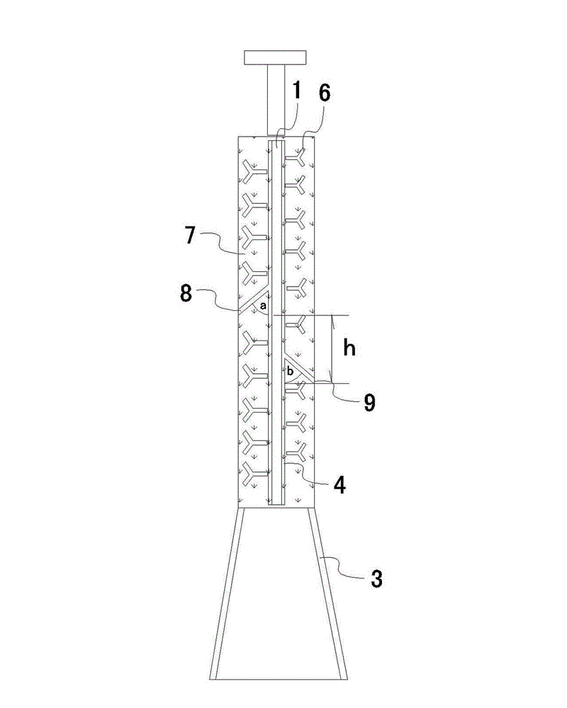 Granulated magnesium molten iron desulfurization lance