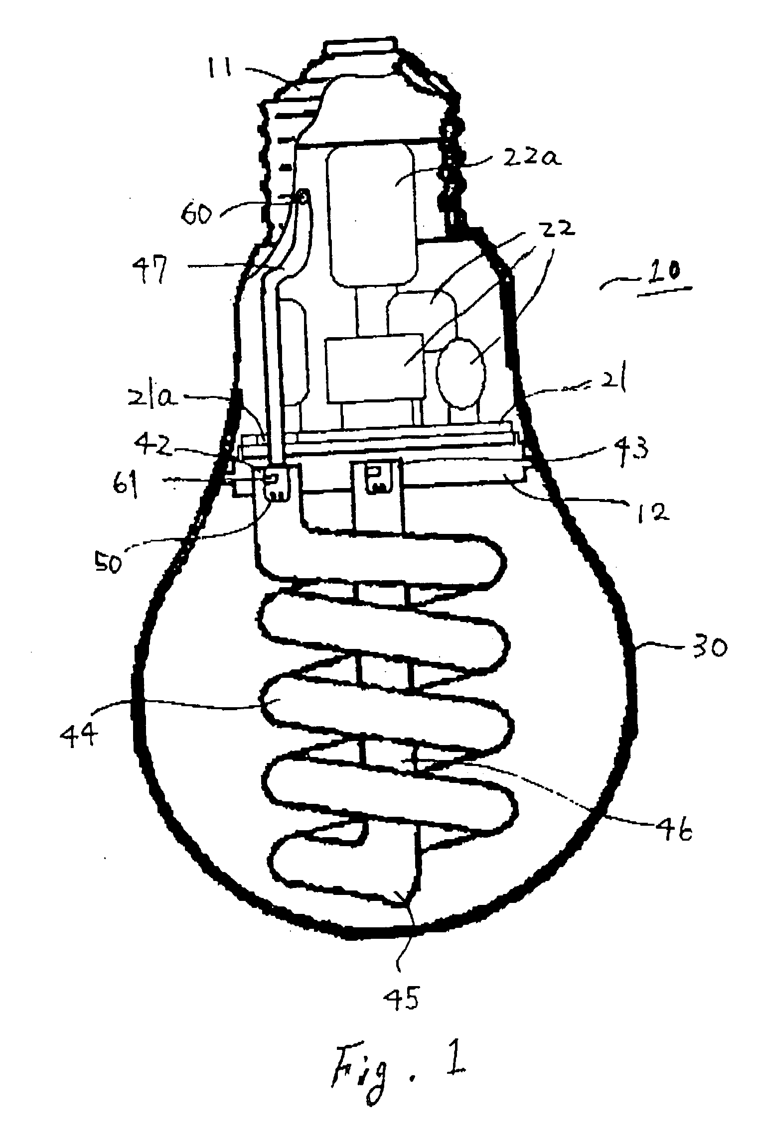 Compact fluorescent lamp and luminaire using the same