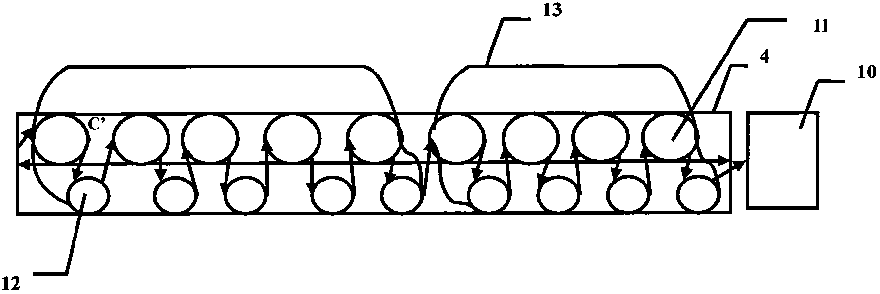 Front drying system used for multi-cylinder long mesh paper machine