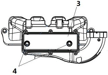 Arrangement method of integrated intercooler of air inlet manifold