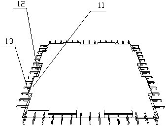 A method for assembling upper and lower interior walls and floor slabs