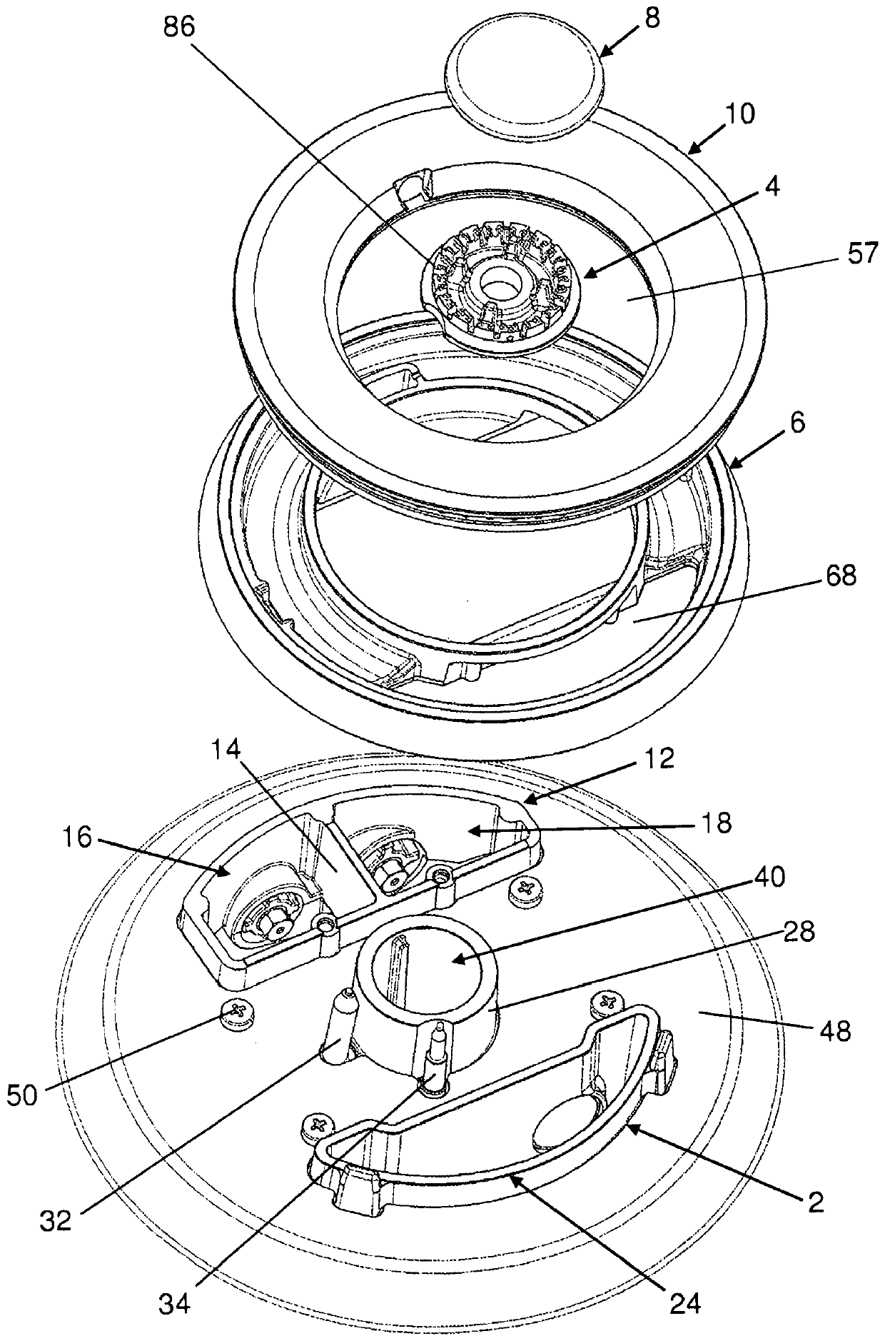 Gas burner with multiple flame rings for cooking hobs