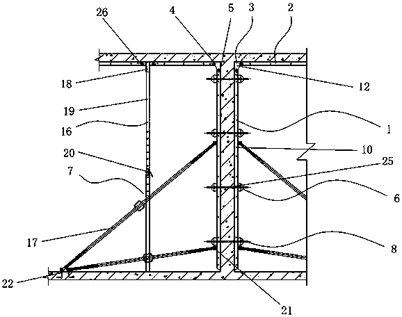 Combined set-shaped steel formwork and modeling method thereof