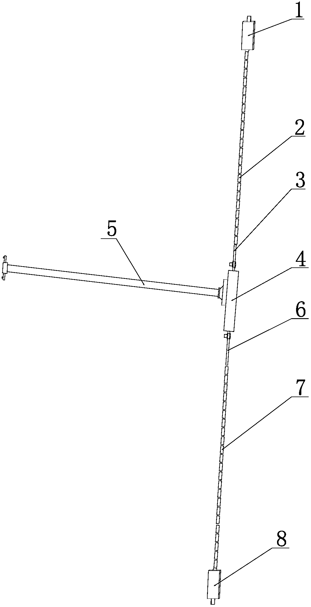 Heaven and earth door lock based on the principle of upper and lower linkage double safety locking