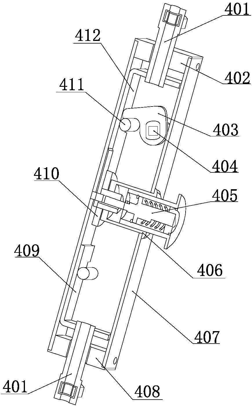 Heaven and earth door lock based on the principle of upper and lower linkage double safety locking