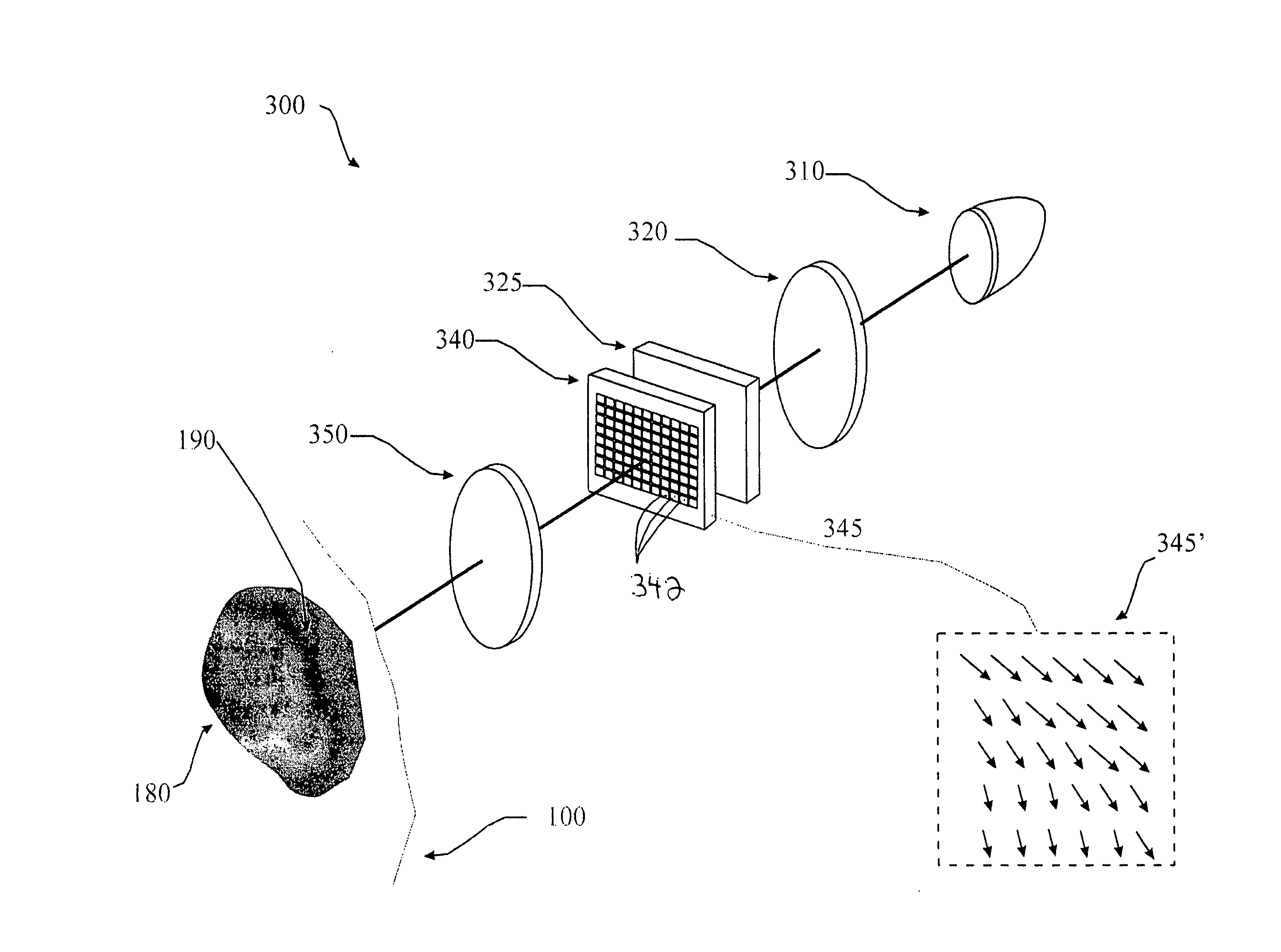 Device for optically stimulating collagen formation in tissue