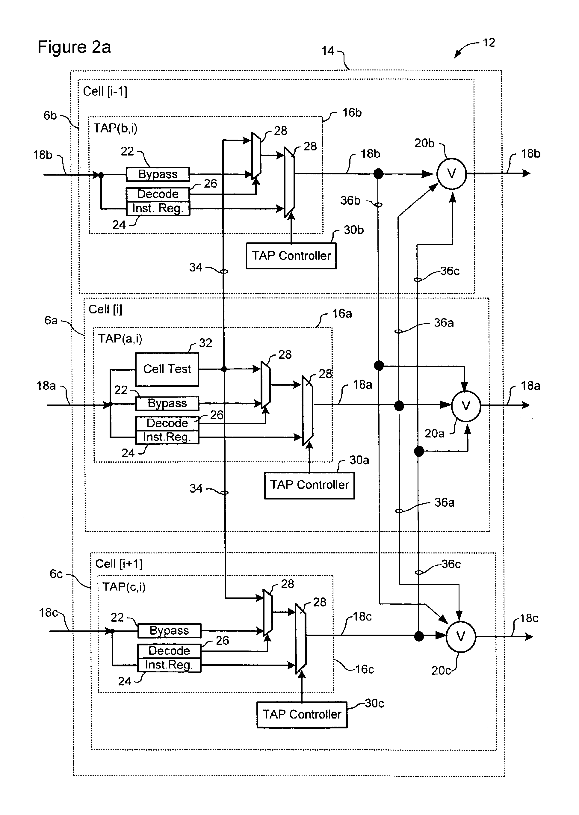 Fault tolerant scan chain for a parallel processing system
