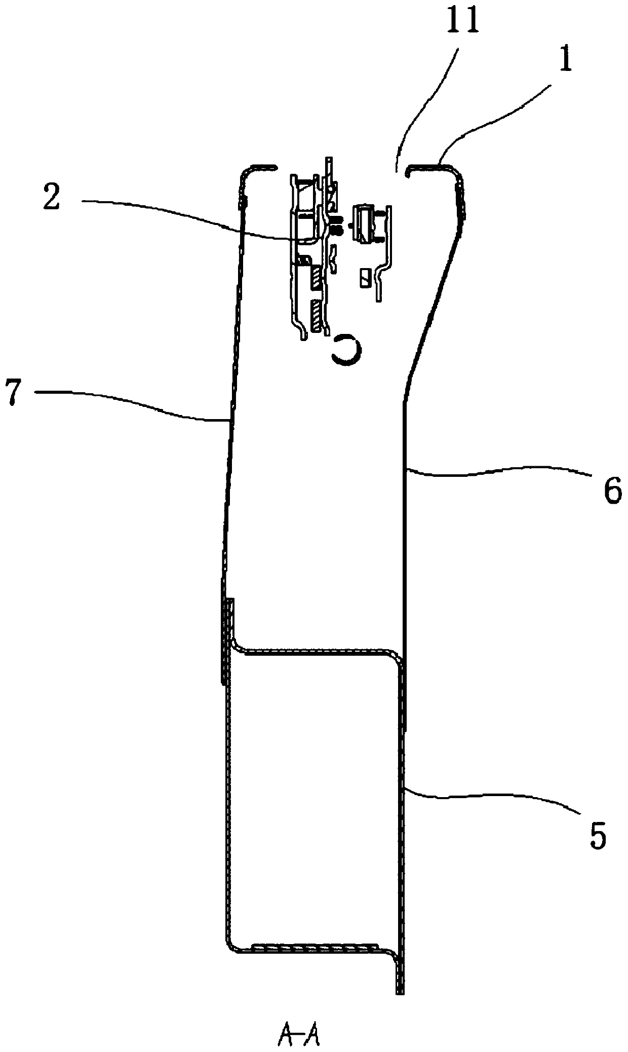 Front engine room structure and vehicle