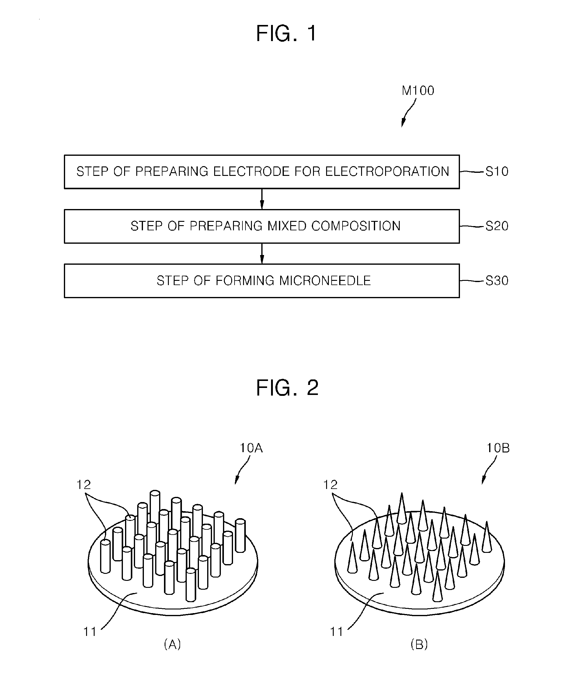 Electro-microneedle integrated body for in-situ cutaneous gene transfer and method of manufacturing same