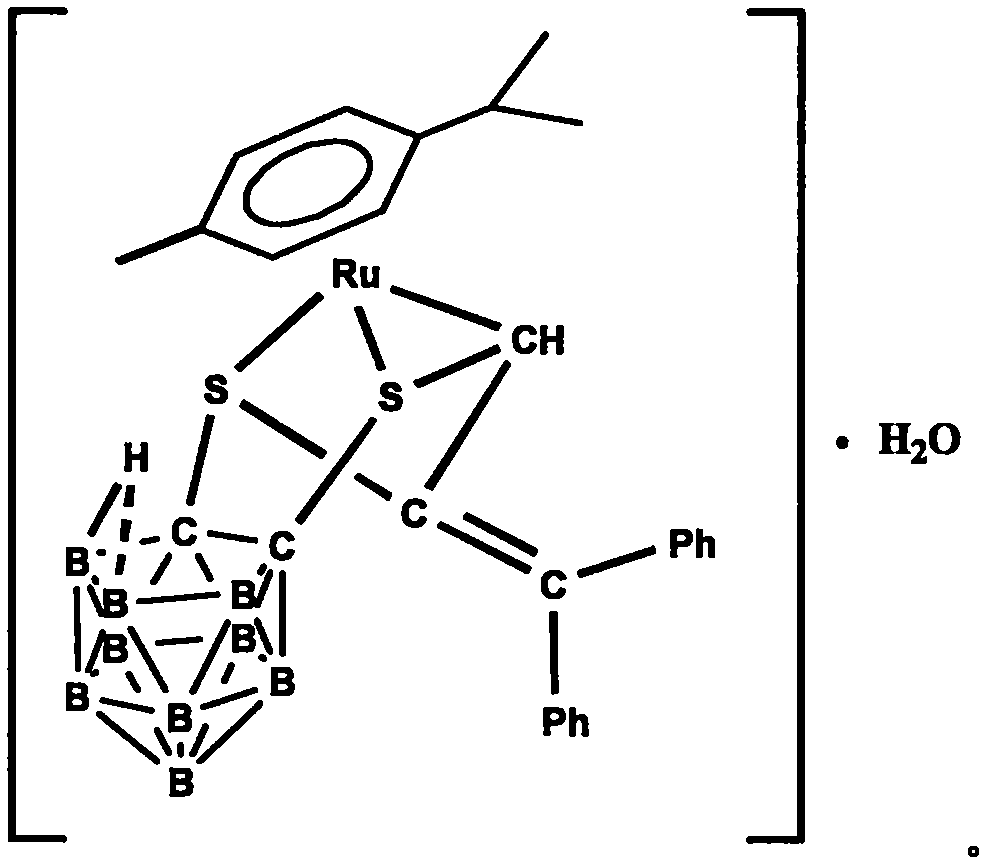 A nido-carborane containing organometallic compound crystal and a preparing method thereof