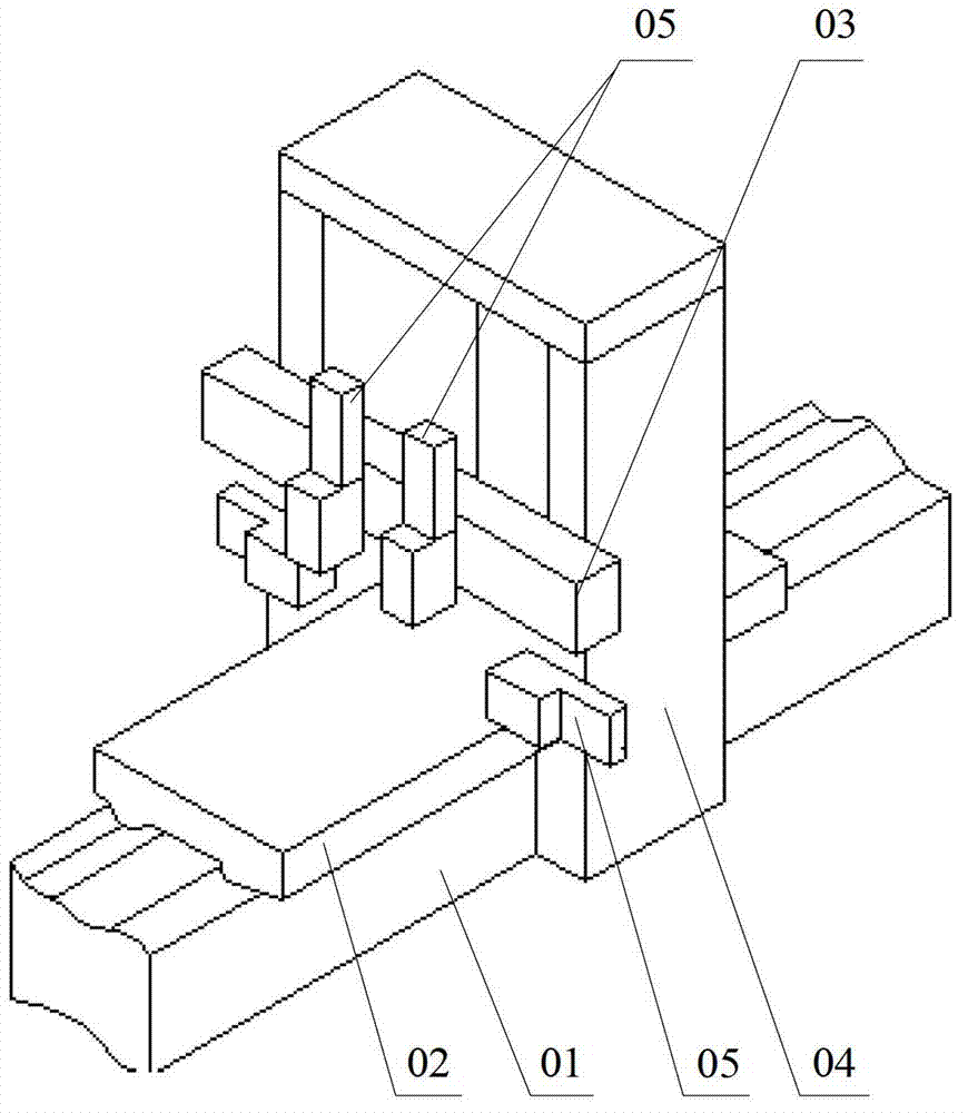 Gantry type milling machine and milling mechanism thereof