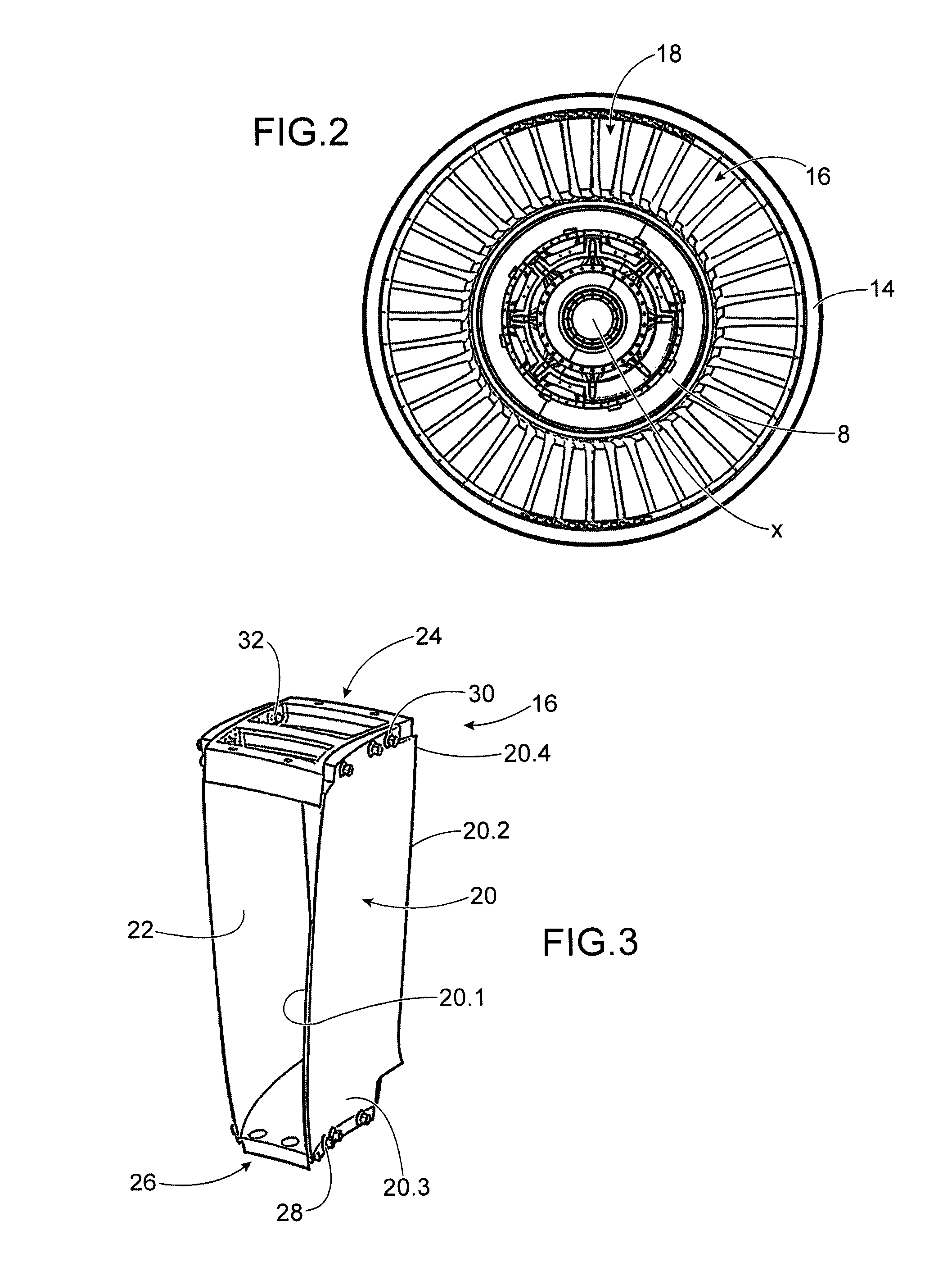 Structural and aerodynamic module for a turbomachine casing and casing structure comprising a plurality of such a module