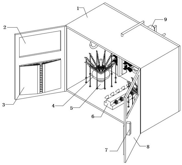 Storage device for meat processing