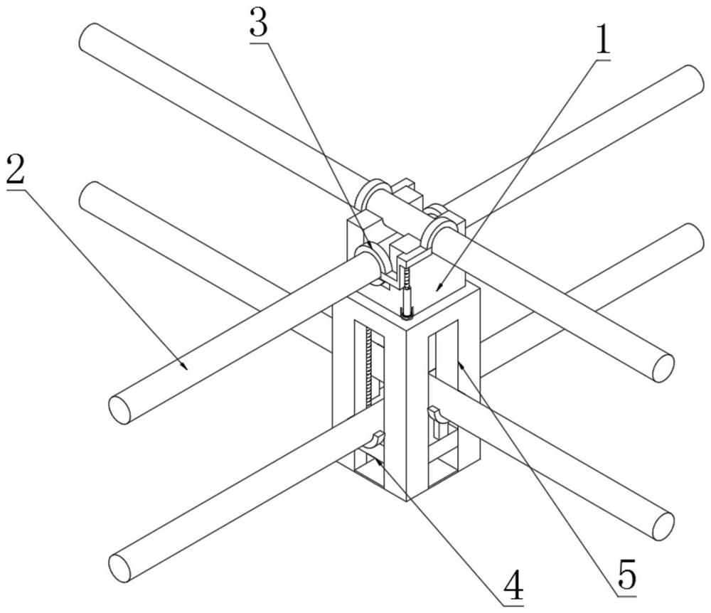 Concrete structure protection layer thickness control device