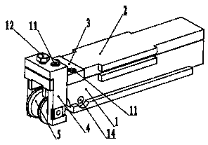 Single wheel combined rolling guide groove
