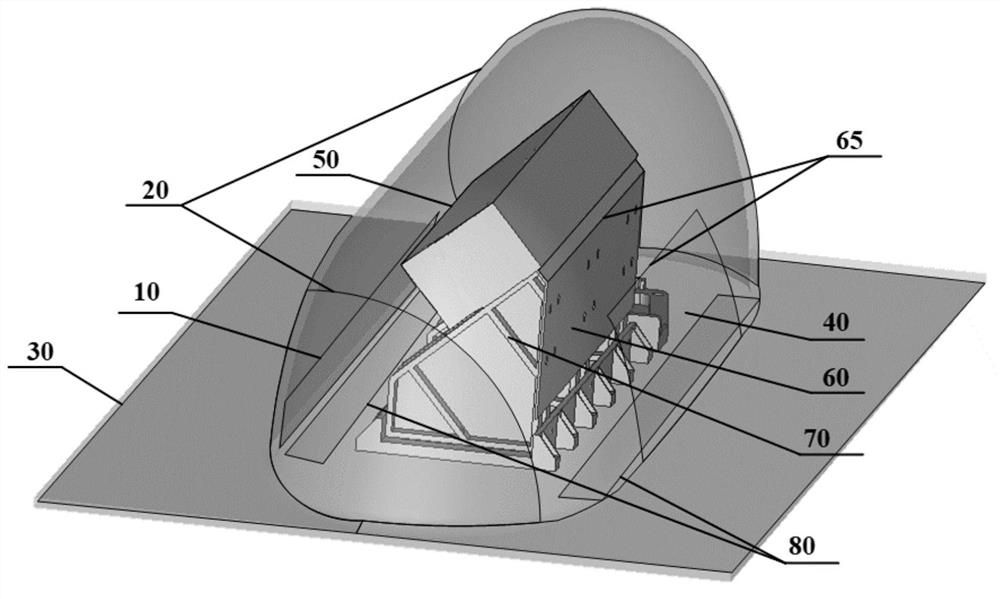 Multipath effect suppression method for airborne imaging radar array antenna