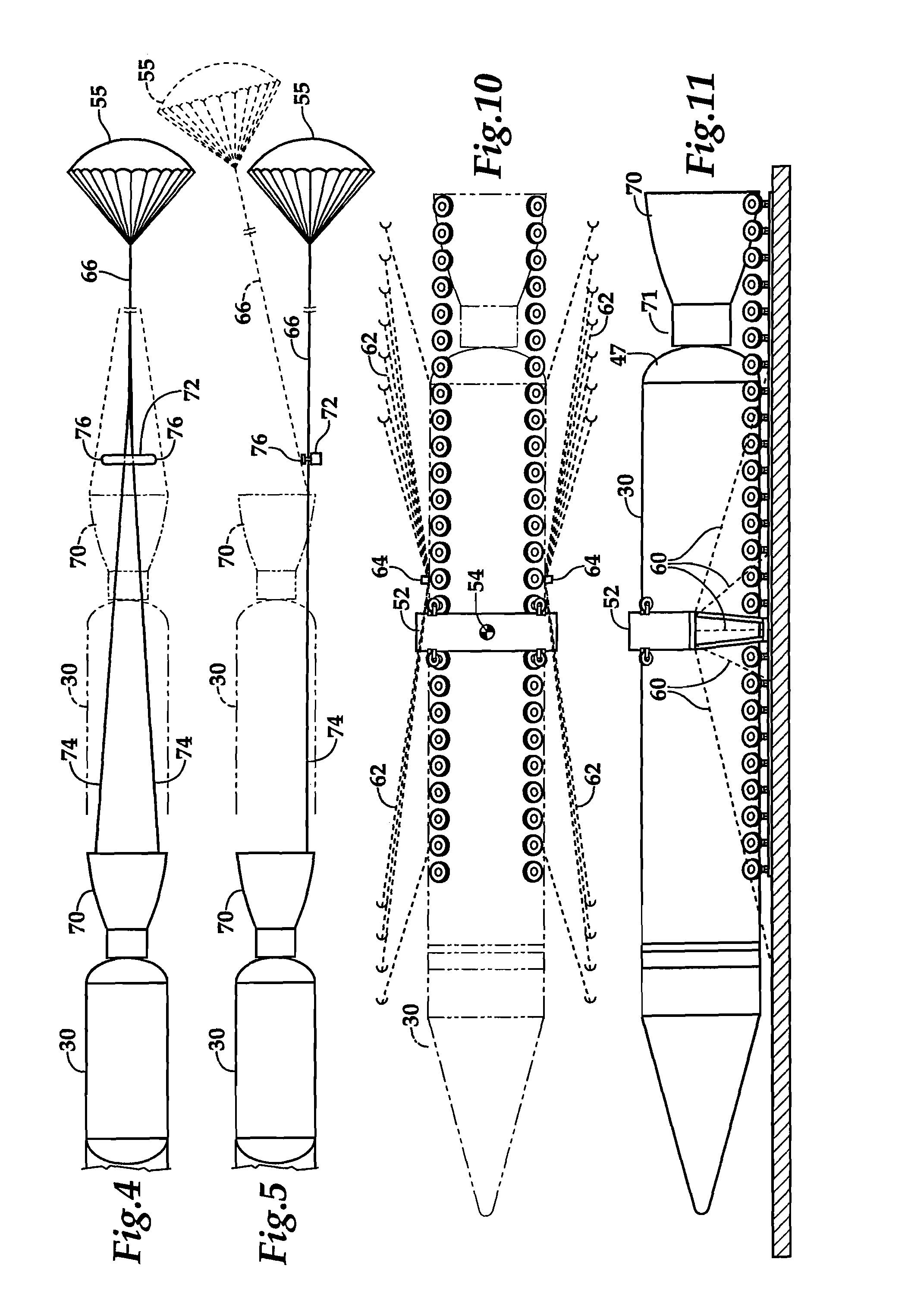 Gravity extraction air launch system for launch vehicle