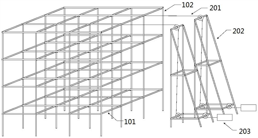 High-support formwork system stability detection early warning method and device