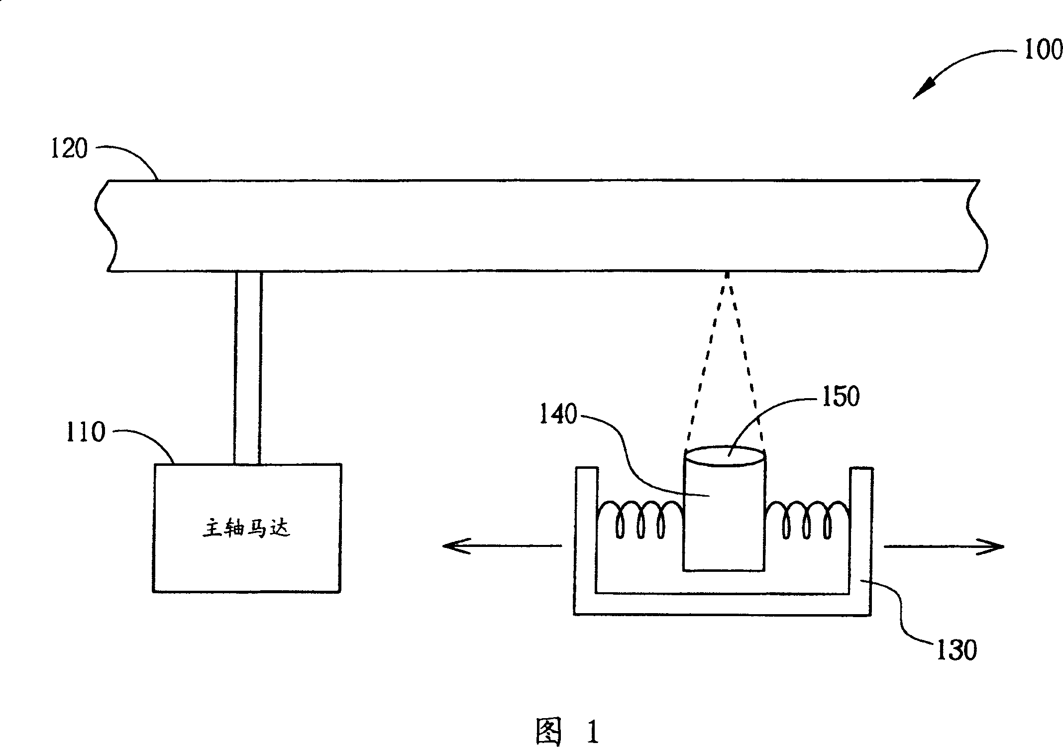 Long-distance trace seeking and control method for CD driver and related system structure