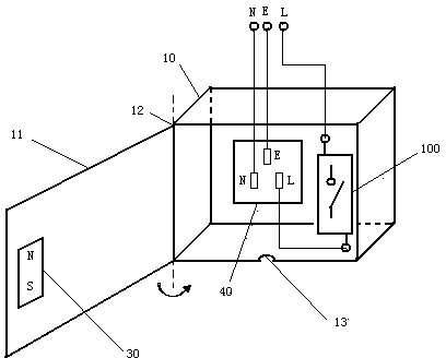 Anti-explosion electricity taking box