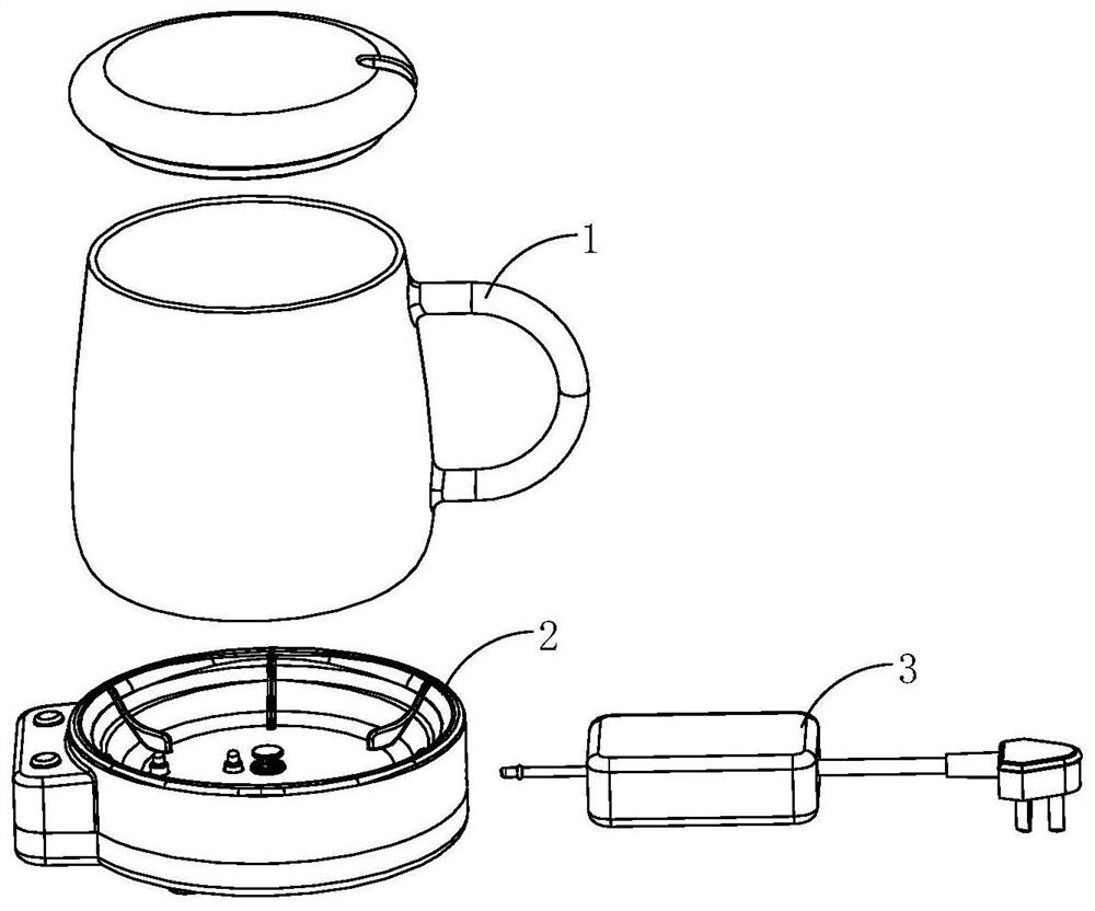 Liquid heating container and heating control method thereof