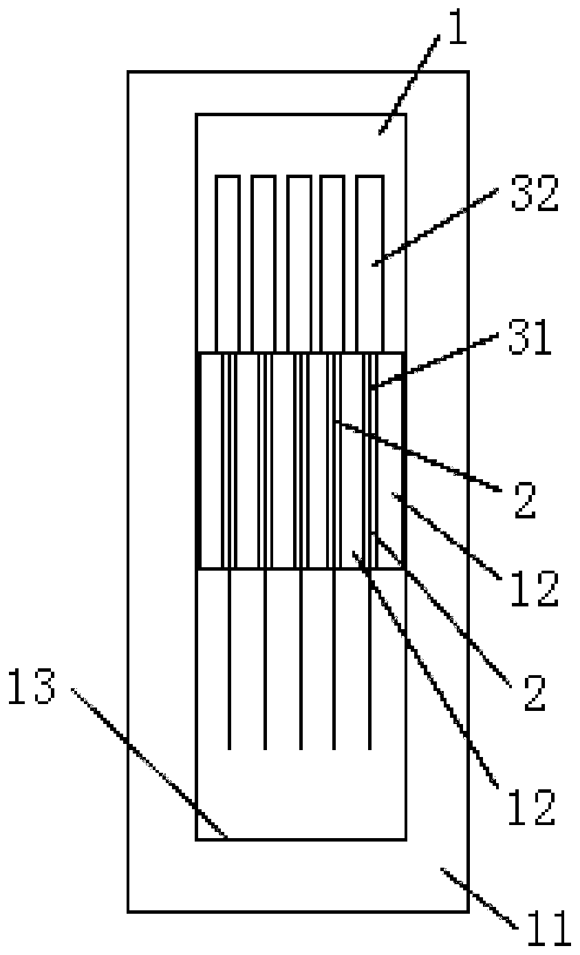 An acupuncture needle packaging structure and method