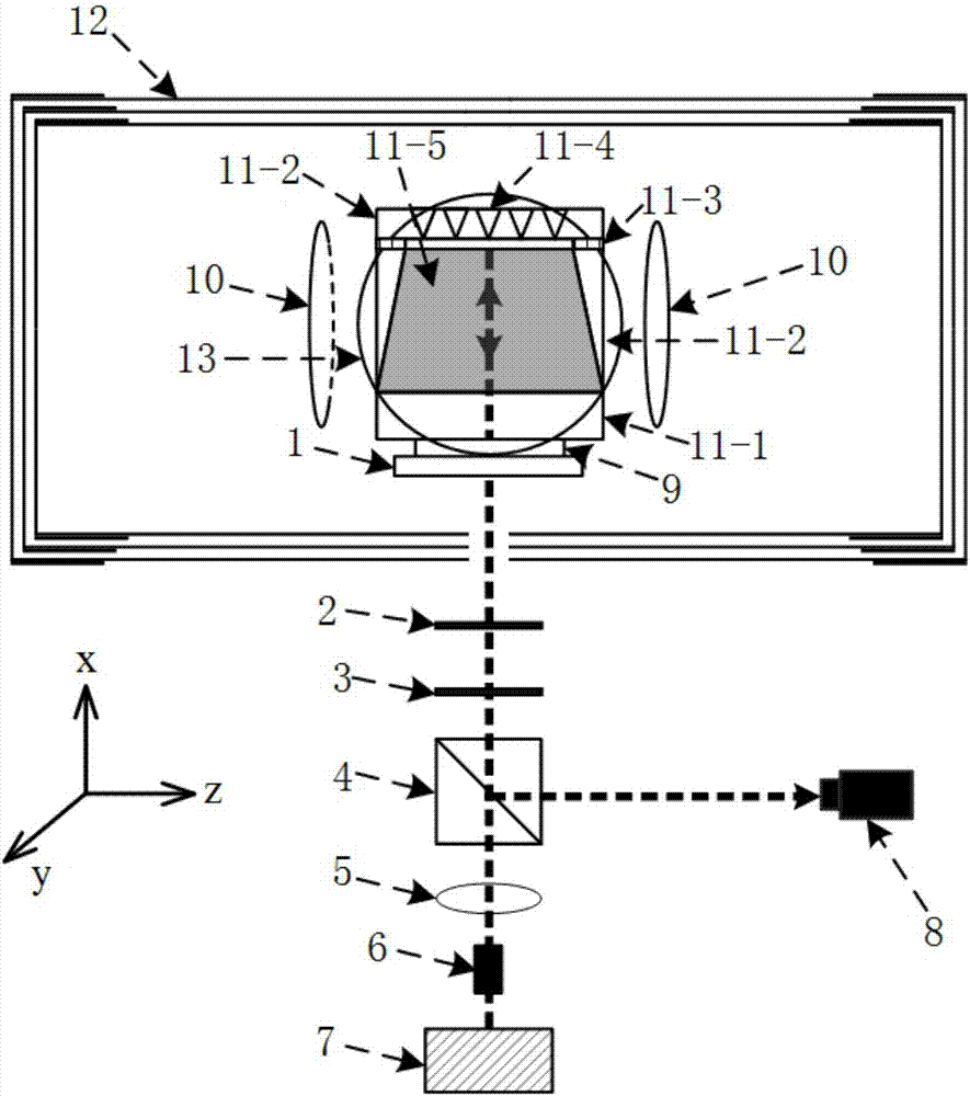 Atom magnetic microscopy method based on cavity resonance and magnetic aggregation structure