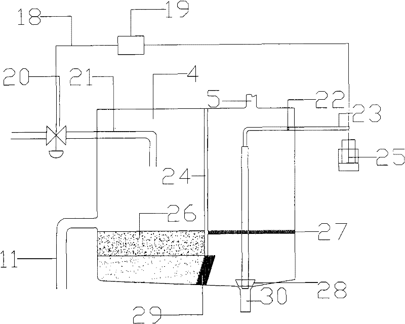 Wastewater recycling system of large-scale public place