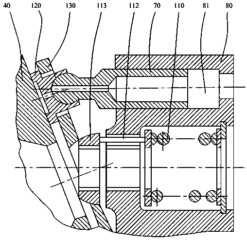 Return stroke mechanism and tilting tray type plunger pump or motor including structure