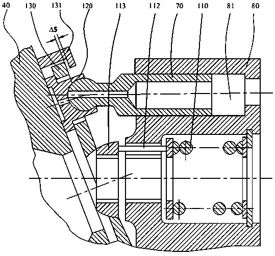 Return stroke mechanism and tilting tray type plunger pump or motor including structure