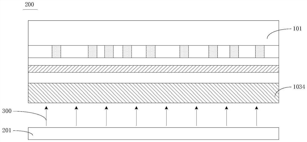 Light-transmitting film for displaying gradient colors and preparation method and application thereof