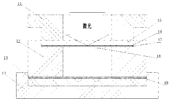 Method for preparing composite flying plate in laser indirect impact micro-forming