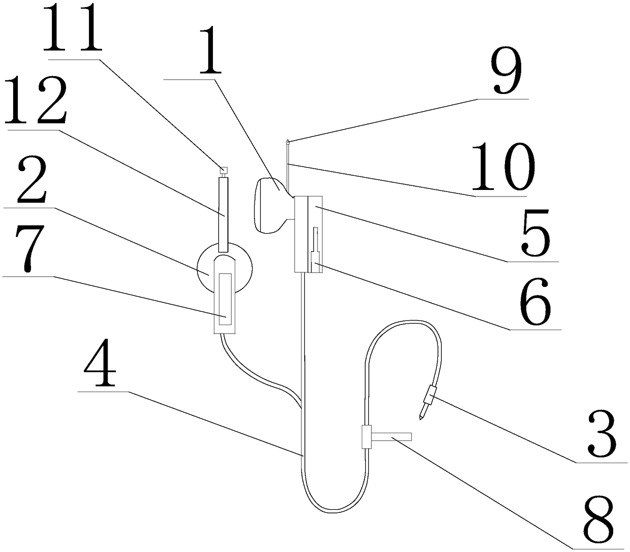 Portable headphone-cable winding device