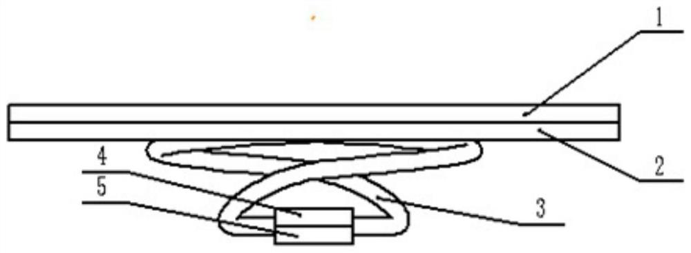 An assembled linear leaf spring for a refrigeration compressor