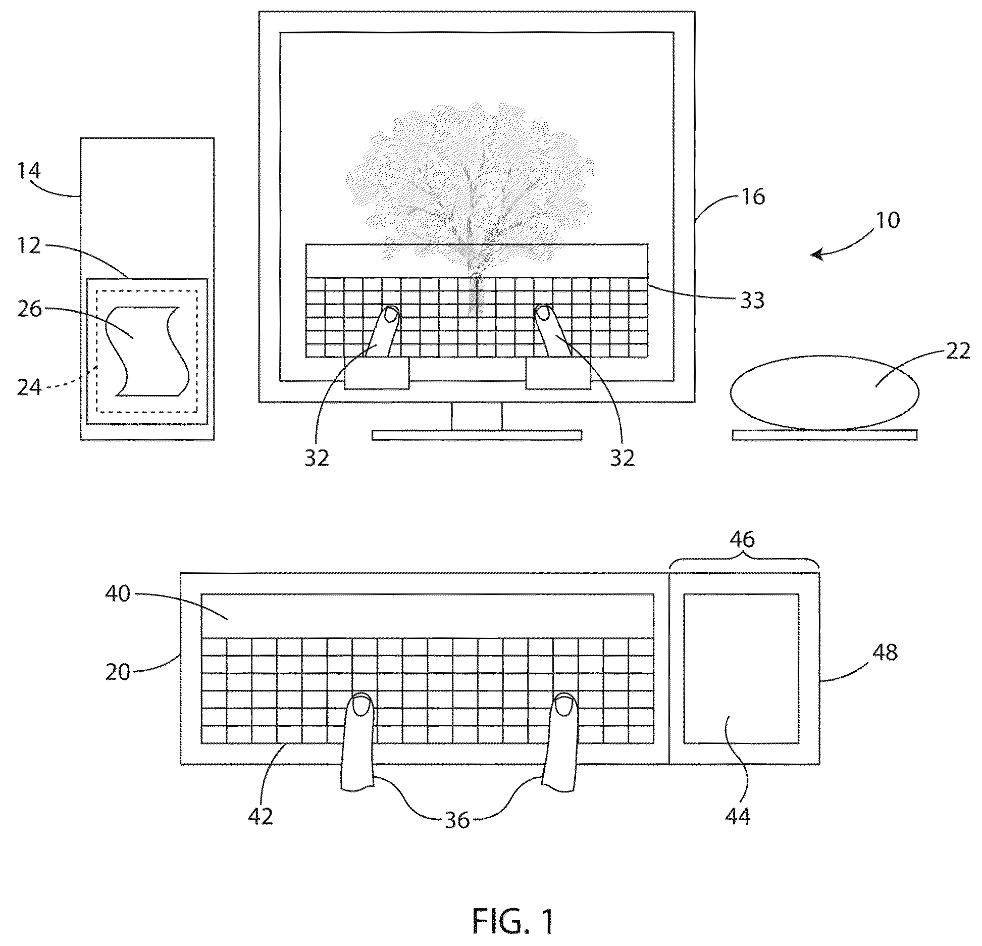 System and method for remote, virtual on screen input