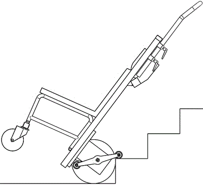 Electric stair-climbing machine for carrying person