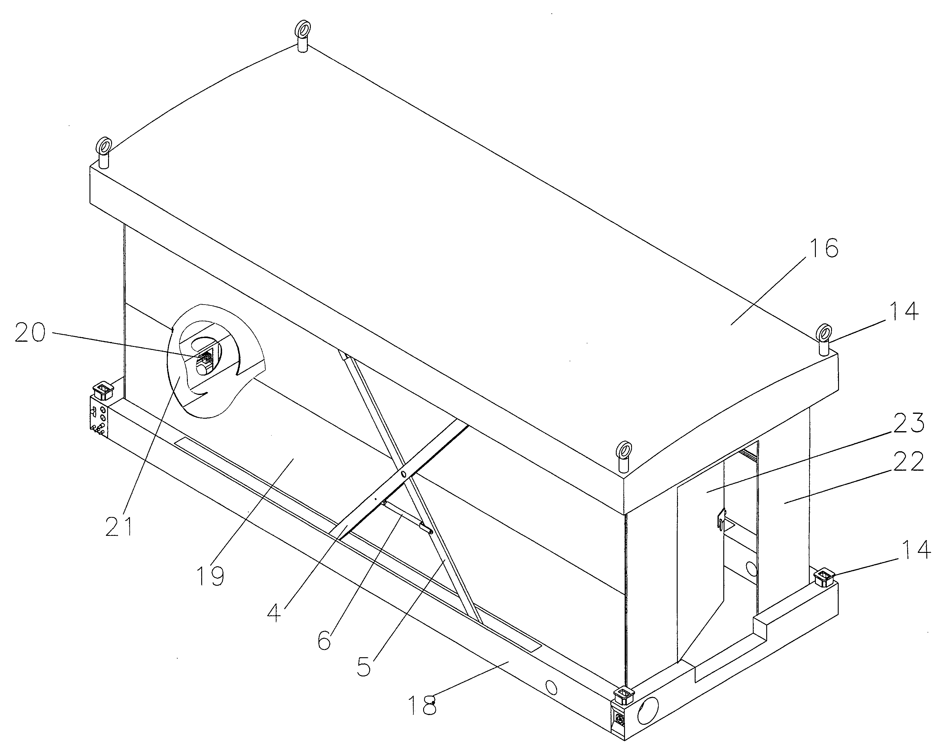 Callapsible shed