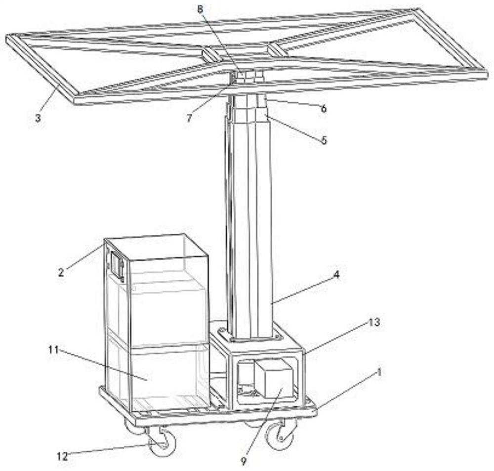 Narrow space lifting platform