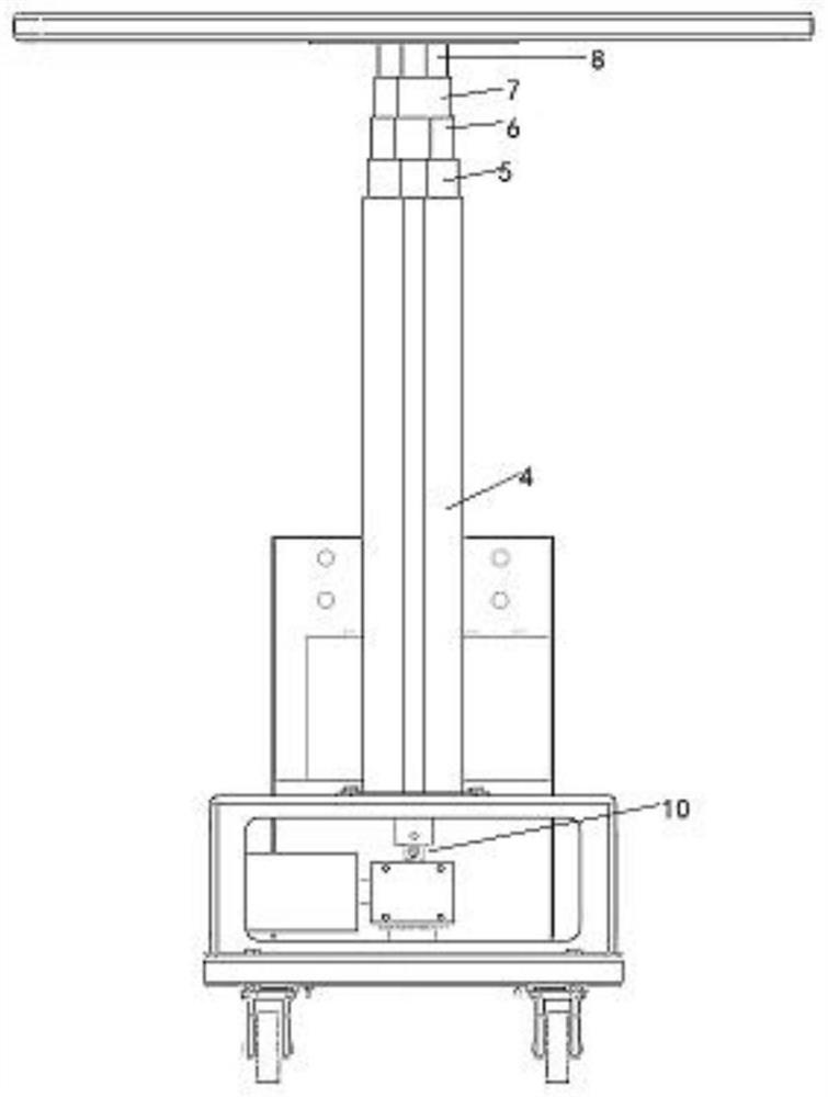 Narrow space lifting platform