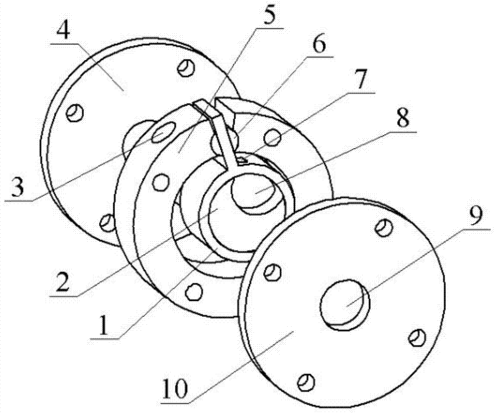 A swinging rotor compressor