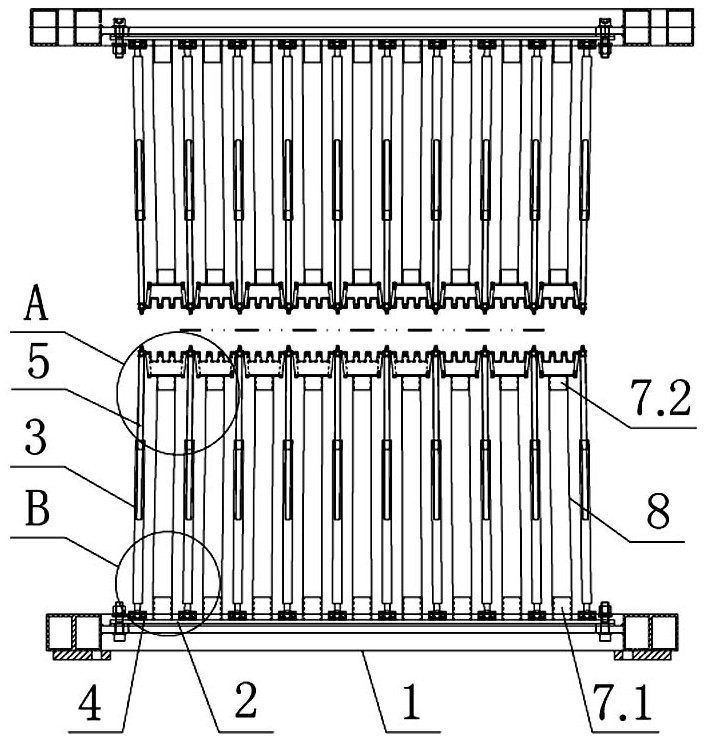 An air grid device and a method for cooling double-curved tempered glass using the device