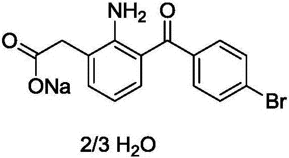 Method for synthesizing bromfenac sodium