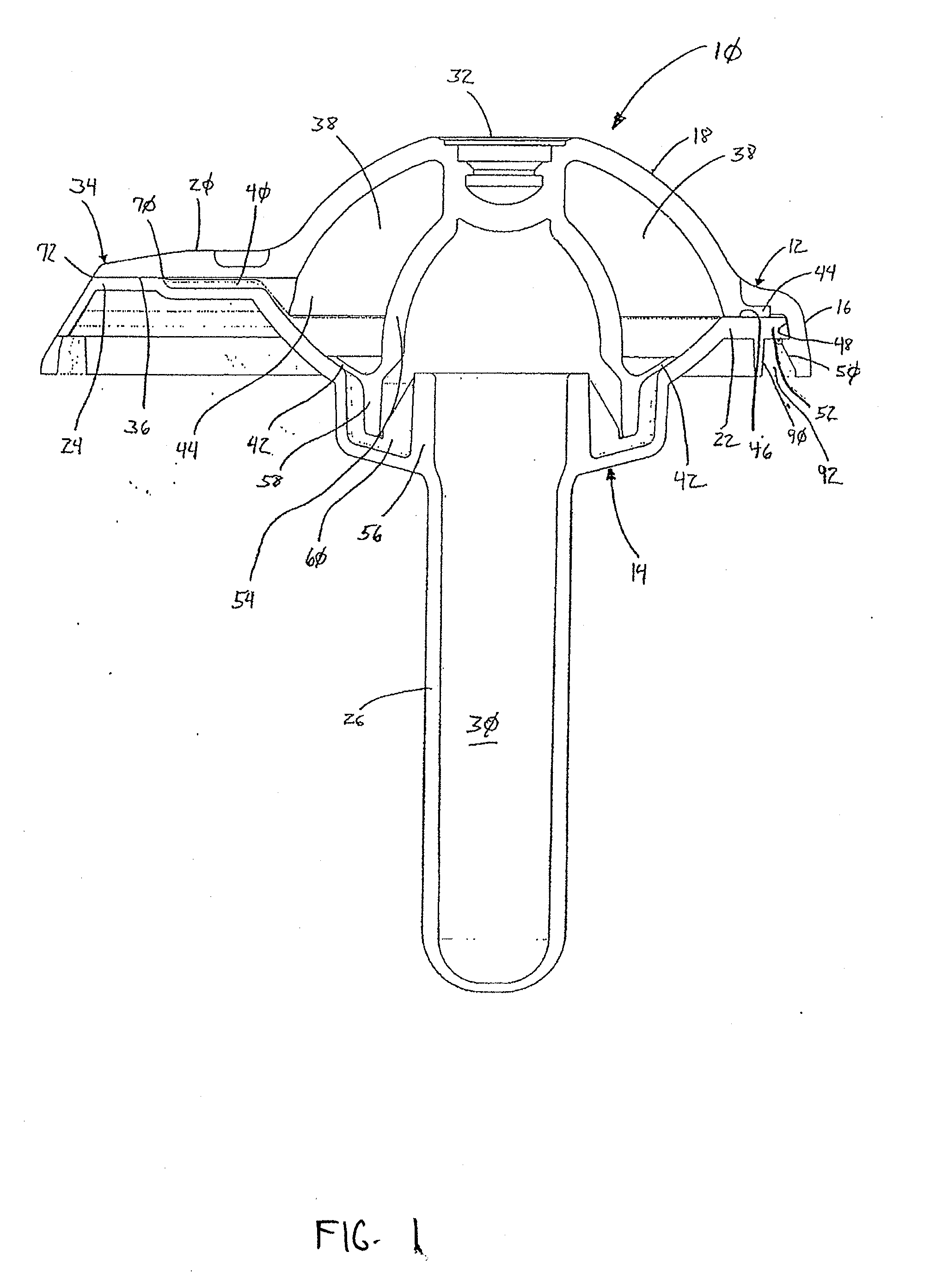 Device with co-molded closure, one-way valve and variable-volume storage chamber, and related method